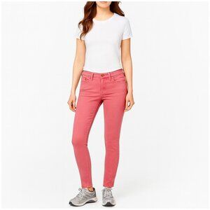 J. Crew Factory Pink Stretch Mid Rise Skinny Jeans Womens Size 31 x 27.25 NWT